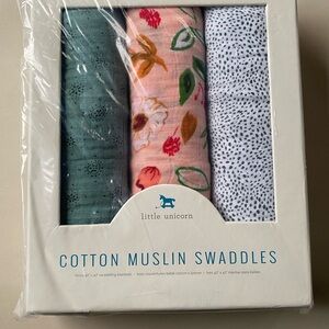Little Unicorn Cotton Muslin Swaddles Set